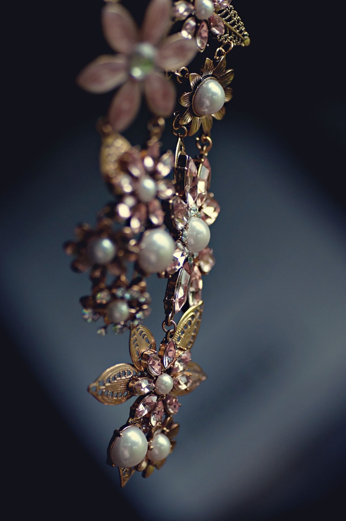 Flower Motif Gold Pendant
